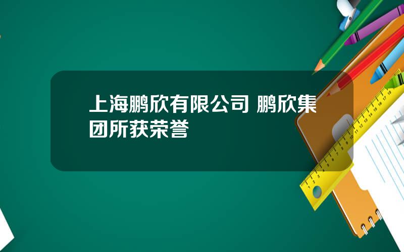 上海鹏欣有限公司 鹏欣集团所获荣誉